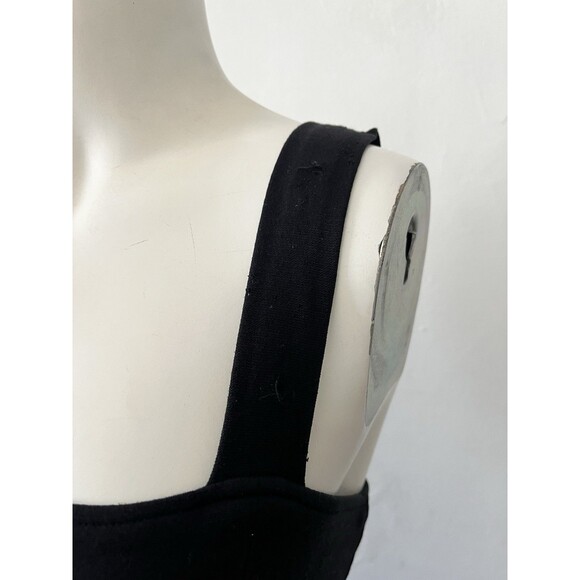 Paolina Paris Black Sexy Sleeveless Front Slit Zippered Stretch Maxi Dress Small - Picture 6 of 14